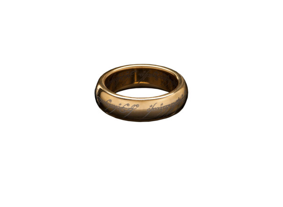 Herr der Ringe Wolfram-Ring Der Eine Ring (vergoldet) Größe 11