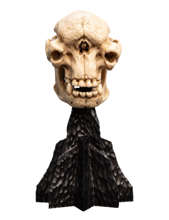 Herr der Ringe Mini Statue Skull of a Cave Troll 21 cm