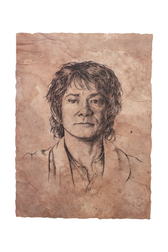 Der Hobbit Kunstdruck Portrait of Bilbo Baggins 21 x 28 cm