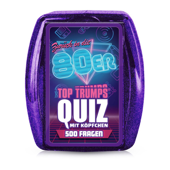 80iger Kartenspiel Quiz in Metallbox *Deutsche Version*