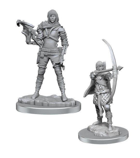 WizKids Deep Cuts Miniatures Miniaturen unbemalt 2er-Pack Human Rogue