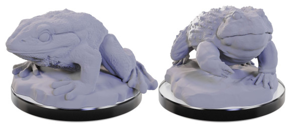 WizKids Deep Cuts Miniatures Miniaturen unbemalt 2er-Pack Giant Frogs