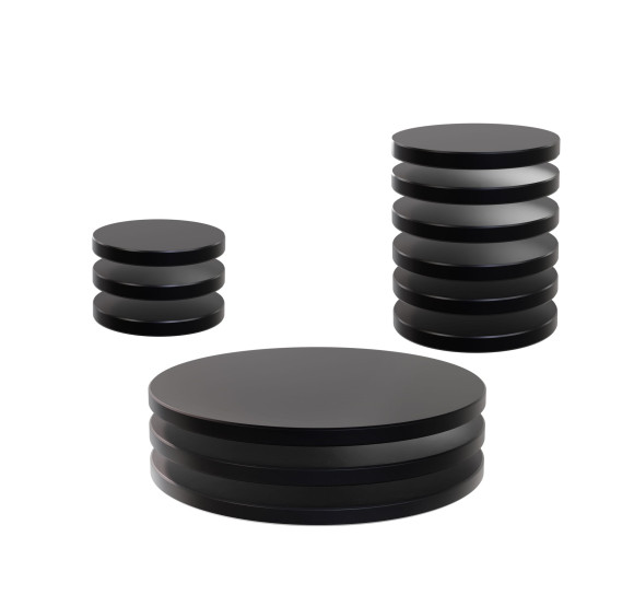 WizKids Deep Cuts Bases für Miniaturen 12er-Pack schwarz