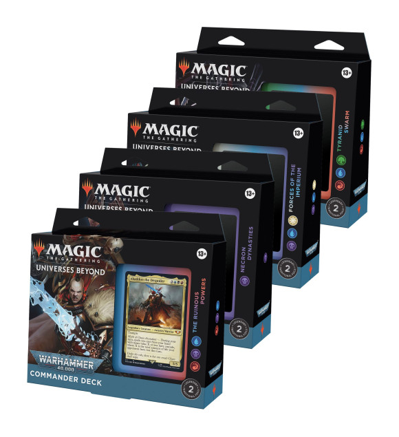 Magic the Gathering Universes Beyond: Warhammer 40,000 Commander-Decks Display (4) englisch