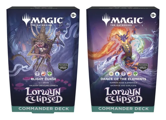 Magic the Gathering Lorwyn Eclipsed Commander-Decks Display (4) englisch