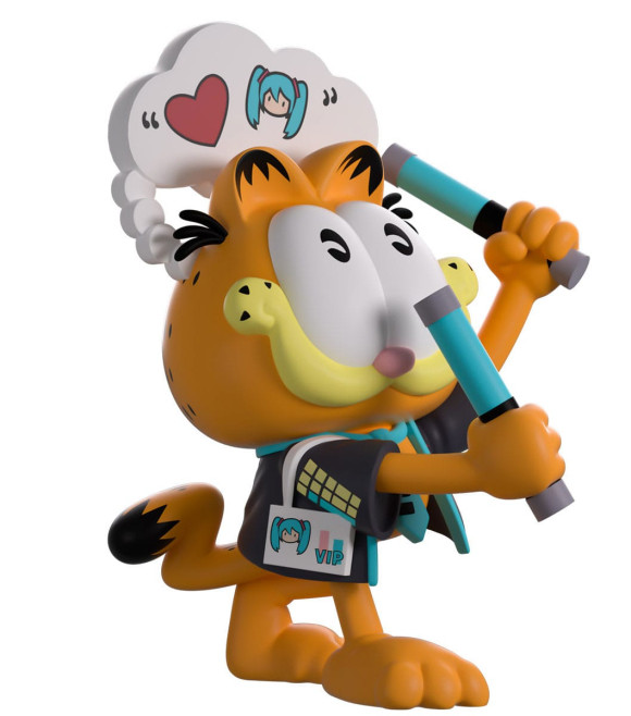 Hatsune Miku x Garfield Vinyl Figur Miku Concert Garfield 13 cm          
