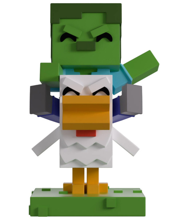 Minecraft Vinyl Figur Chicken Jockey 12 cm          