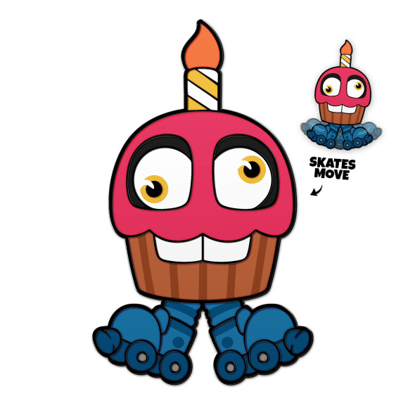 Five Nights at Freddy´s Ansteck-Pin Party Mr Cupcake 5 cm          