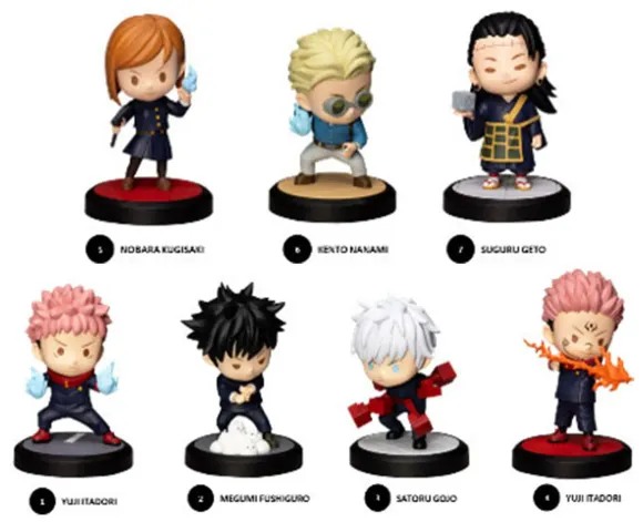 Jujutsu Kaisen Hero Box Cursed Series Minifiguren 8 cm Display (6)
