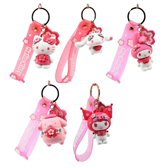 Sanrio Sakura Series Schlüsselanhänger Hello Kitty and Friends Display (12)