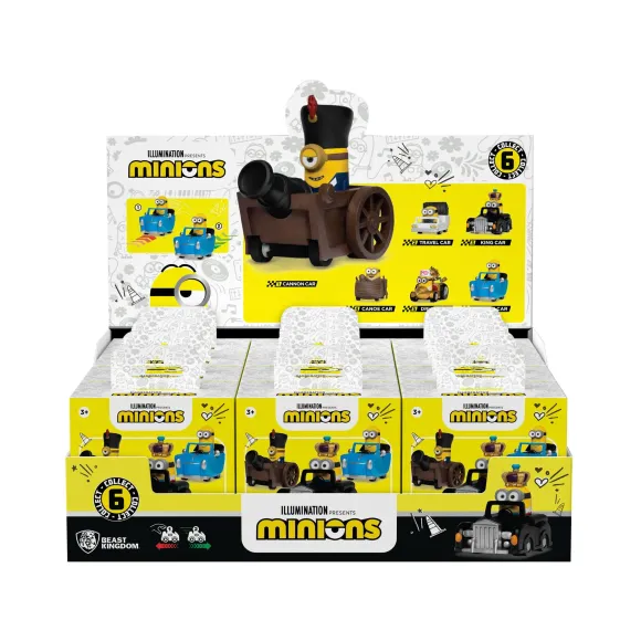 Minions Zoom Hero Rückzug-Fahrzeuge mit Figuren Blind Box Display (12)     