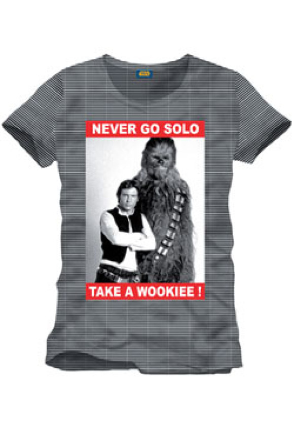 Star Wars T-Shirt Never Go Solo Größe XL