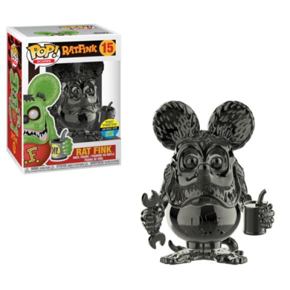 Rat Fink Black Chrome POP! Figur 9 cm Exclusive