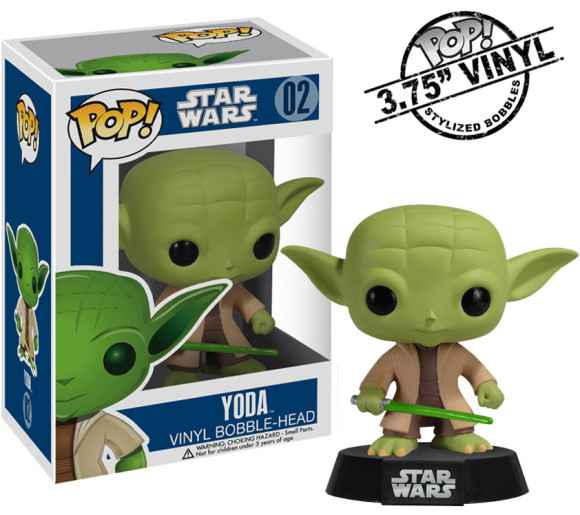 Star Wars POP! Vinyl Wackelkopf-Figur Yoda 10 cm