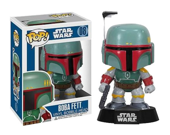Star Wars POP! Vinyl Wackelkopf-Figur Boba Fett 10 cm