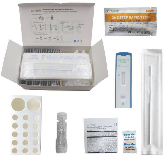 COVID-19 Schnelltest - LYHER® Novel Coronavirus Antigen Test Kit 25 Stück