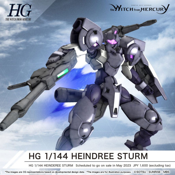 Gundam: The Witch from Mercury High Grade Plastic Model Kit 1/144 Heindree Sturm