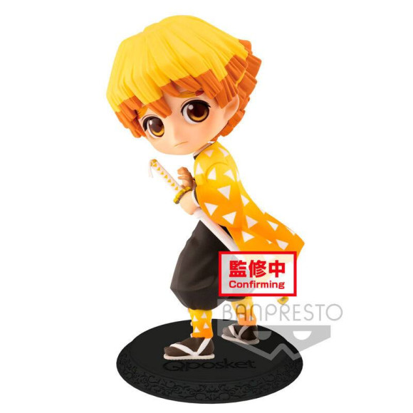 Demon Slayer Kimetsu no Yaiba Q Posket Minifigur Zenitsu Agatsuma Ver. A 14 cm