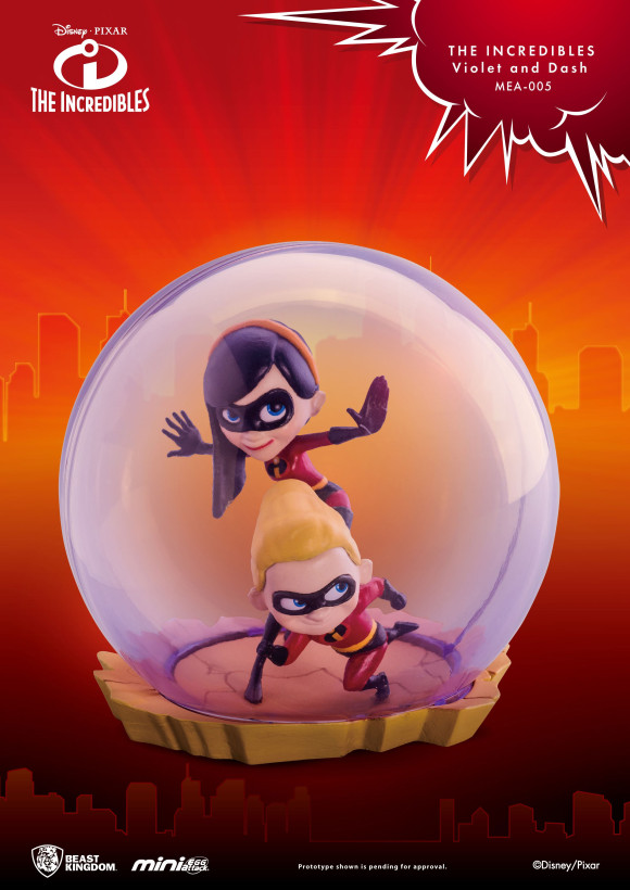 Die Unglaublichen Violet & Dash Mini Egg Attack Figur 8 cm