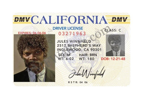 Pulp Fiction Jules Winnfield Führerschein