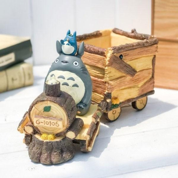 Mein Nachbar Totoro Blumentopf Totoro Train 25 cm