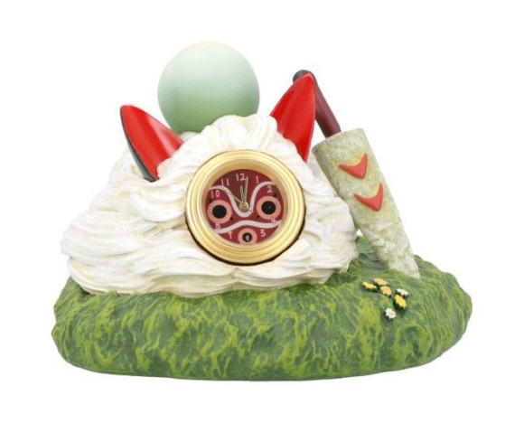 Prinzessin Mononoke Tischuhr On the Sun's Mask 7 cm