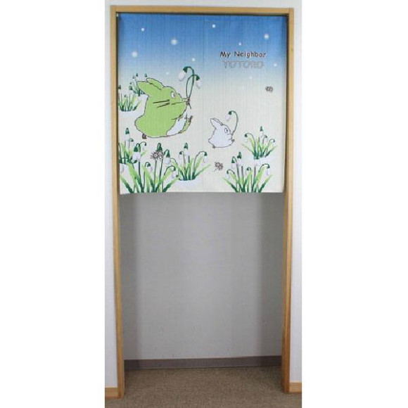 Mein Nachbar Totoro Japanischer Türvorhang Totoro & Snow Drop