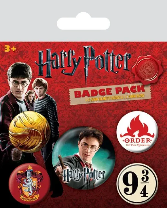 Harry Potter Ansteck-Buttons 5er-Pack Gryffindor 