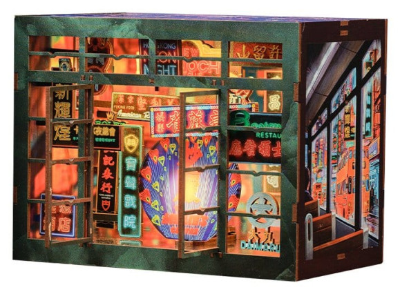 Book Nook Hong Kong Neon Light 13 x 17 cm 