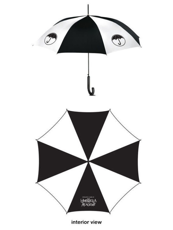 The Umbrella Academy Logo Regenschirm Schwarz Weiss