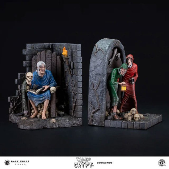 Geschichten aus der Gruft Buchstützen Crypt-Keeper, Vault-Keeper & The Old Witch 21 cm