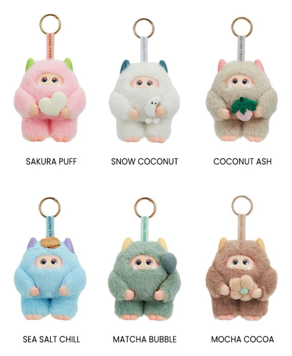 Giggle Monster Plüsch-Schlüsselanhänger 11 cm Marshmallow Dreams Blind Box Display (6)