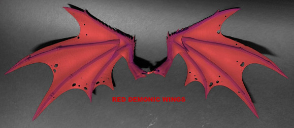 Mythic Legions: Arethyr Zubehör-Set für Actionfiguren Red Demonic Wings