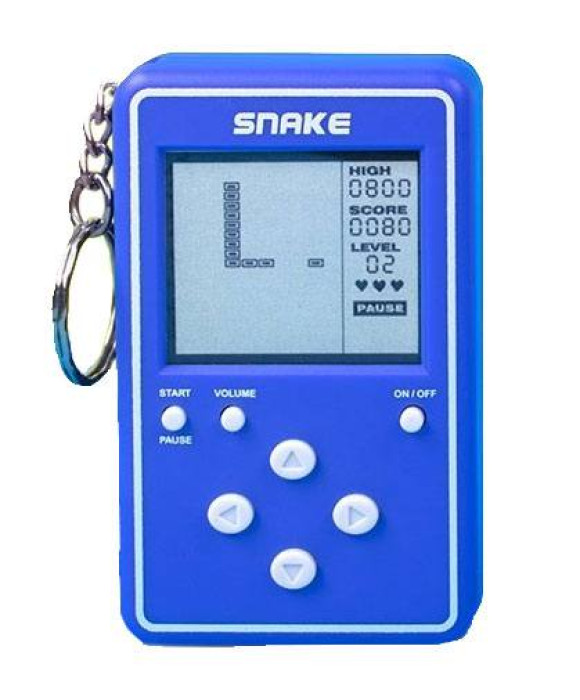 Snake Mini Retro Handheld Videospiel-Schlüsselanhänger