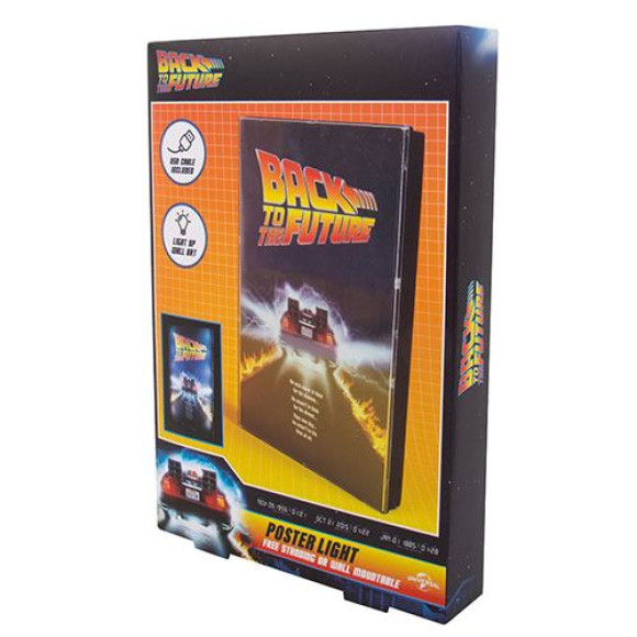 Zurück in die Zukunft Poster mit Leuchtfunktion Burning Rubber