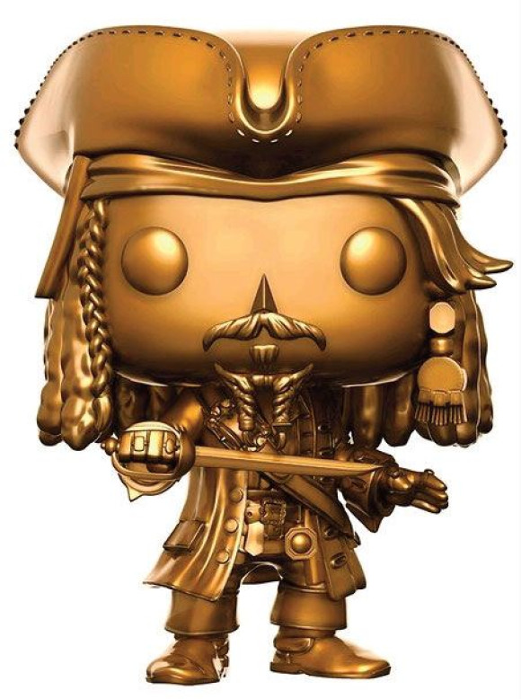 Pirates of the Caribbean Jack Sparrow POP! Figur Gold 9 cm