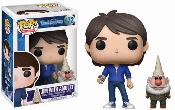 Trollhunters Jim with Amulet & Gnome POP! Figur 9 cm