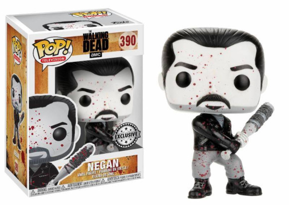 Walking Dead Negan POP! Figur Bloody Black & White 9 cm
