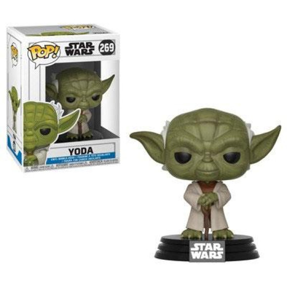 Star Wars Clone Wars POP! Vinyl Wackelkopf-Figur Yoda 9 cm