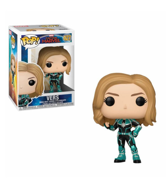 Captain Marvel Vers POP! Figur 9 cm