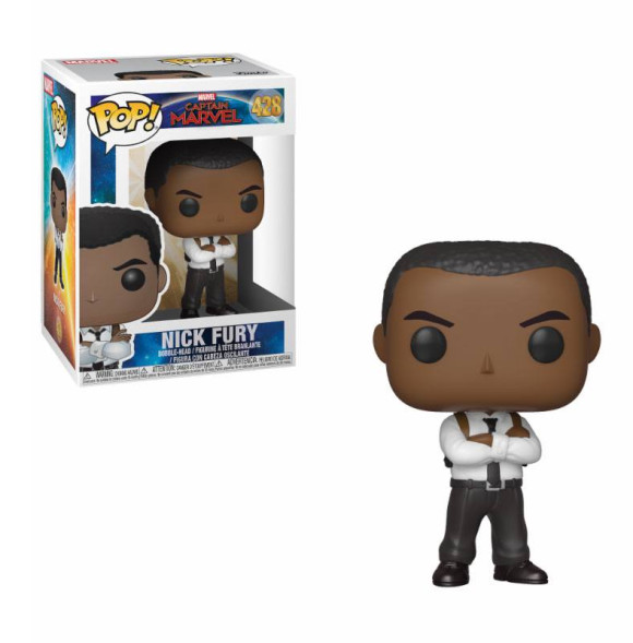 Captain Marvel Nick Fury POP! Figur 9 cm