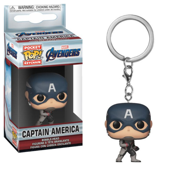 Avengers Endgame Pocket POP! Vinyl Schlüsselanhänger Captain America 4 cm