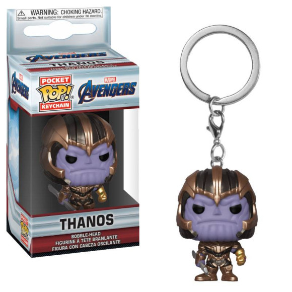Avengers Endgame Pocket POP! Vinyl Schlüsselanhänger Thanos 4 cm