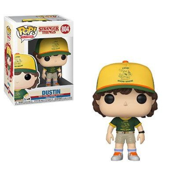 Stranger Things Dustin At Camp POP! Figur 9 cm