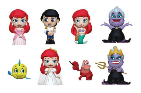 Arielle die Meerjungfrau Mystery Minis Figuren 6 cm Display