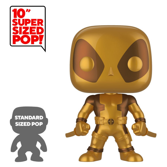 Deadpool Metallic Gold Super Sized POP! Figur 25 cm
