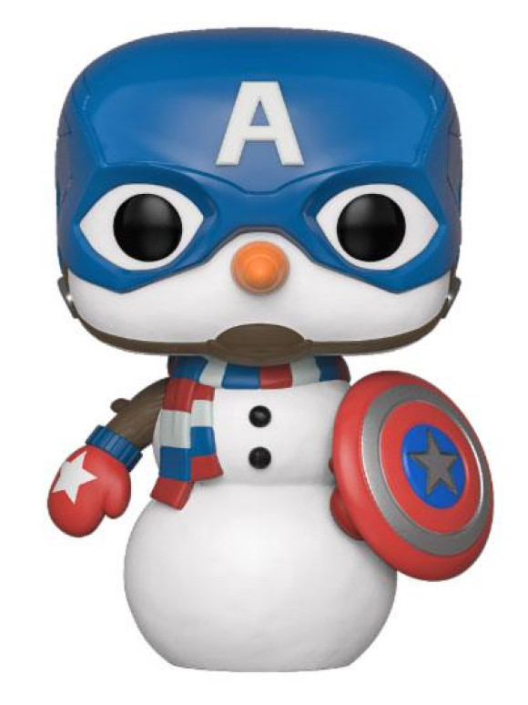Marvel Holiday Captain America POP! Figur 9 cm