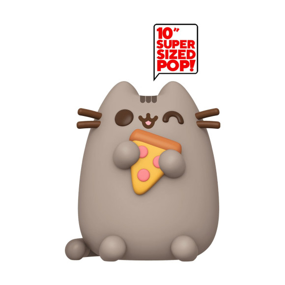 Pusheen w/Pizza Super Sized POP! Vinyl Figur 25 cm