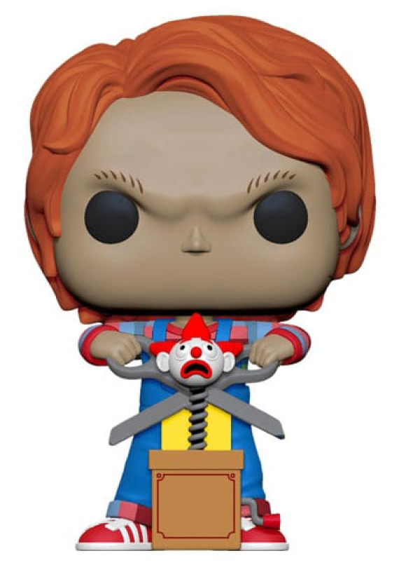 Chucky Die Mörderpuppe POP! Movies Vinyl Figur Chucky w/Buddy & Giant Scissors 9 cm