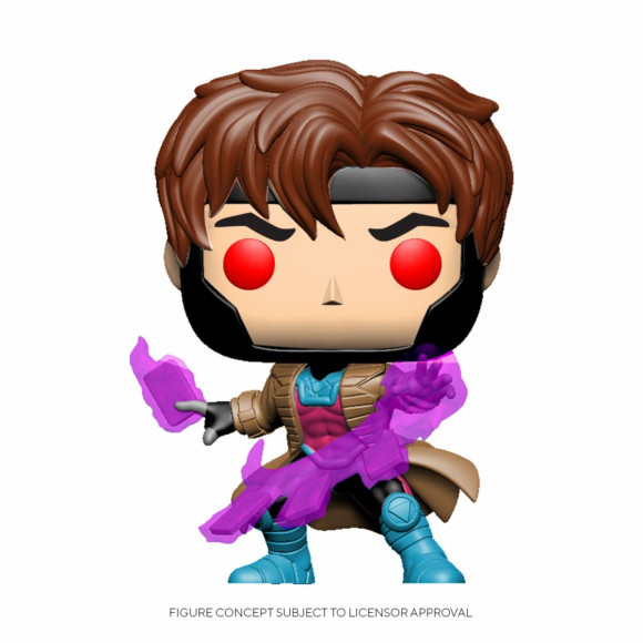 Marvel Comics Gambit w/ Cards POP! Figur 9 cm